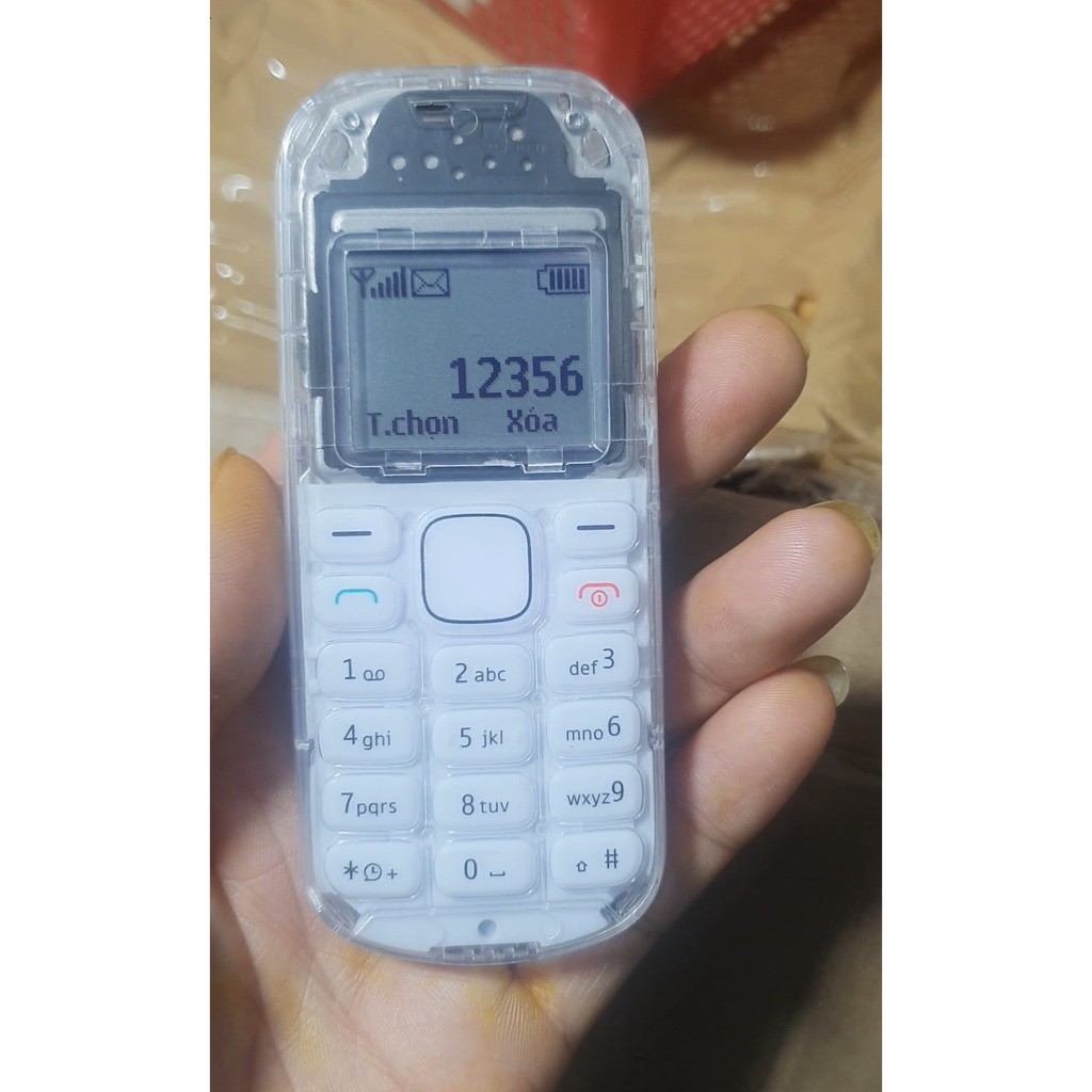 Điện Thoại Nokia 1280 Hàng Công Ty Cũ Lên Sườn Vỏ Trong Suốt Như Mới - Có Pin Sạc Zin Mới