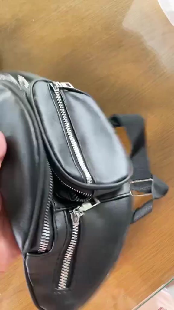 Túi Bao Tử Đeo Chéo Phối Dây Xích Unisex | BigBuy360 - bigbuy360.vn