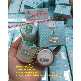 GEL HÚT MỤN Bạc Hà Ngân Bình (Chính Hãng) - Gel Hút Mụn Tinh Chất Bạc Hà lột mụn cám, mụn đầu đen, da chết, lông tơ