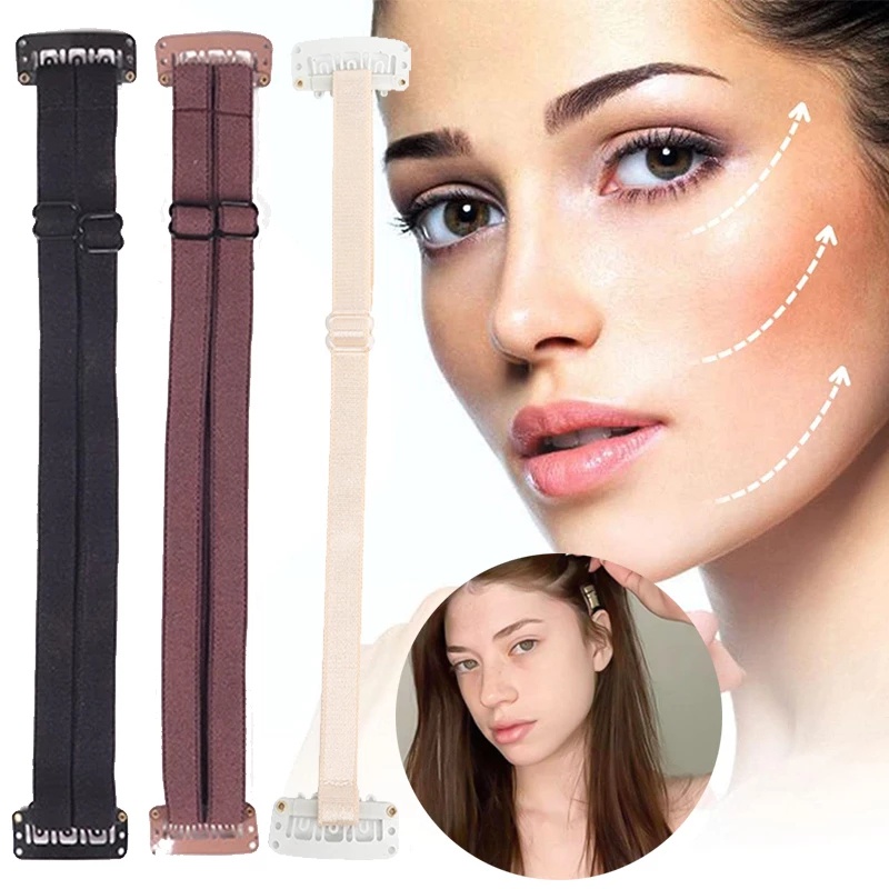 Băng Đô Co Giãn Tùy Chỉnh Giúp Làm Thon Gọn Khuôn Mặt Có Kẹp Tái Sử Dụng