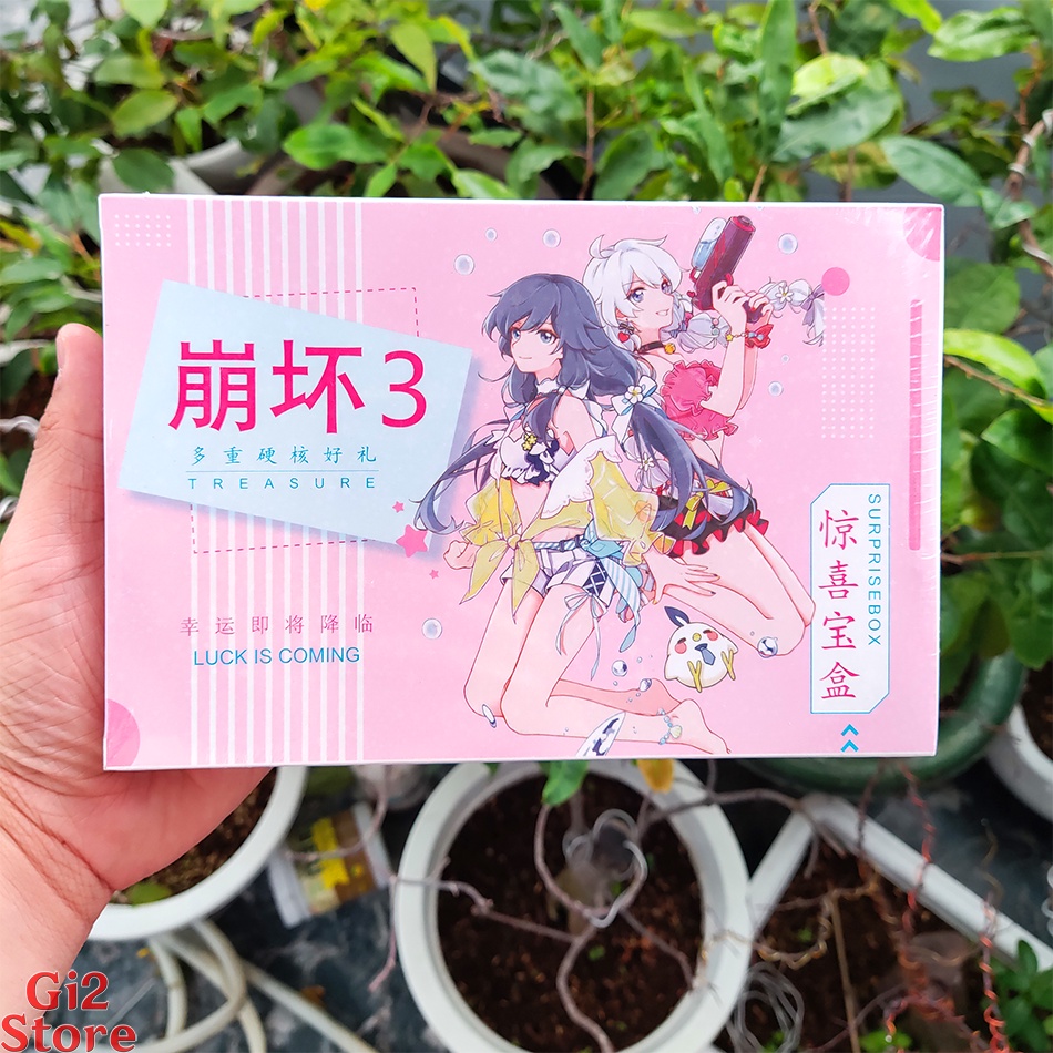 Hộp quà tặng anime game Honkai Impact chibi dễ thương siêu rẻ, nhiều m