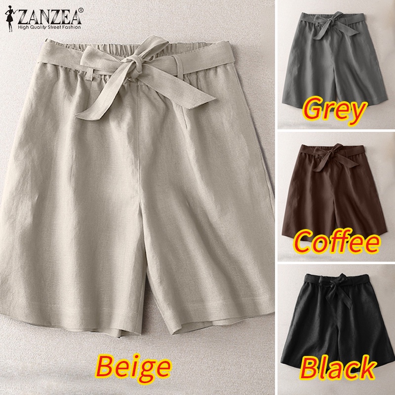 Quần short Zanzea cạp cao phong cách Hàn cho nữ
