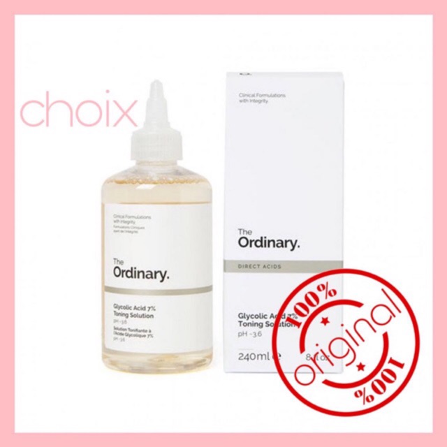 (BILL DECIEM) The Ordinary 7% Glycolic Toning Solution nước cân bằng da