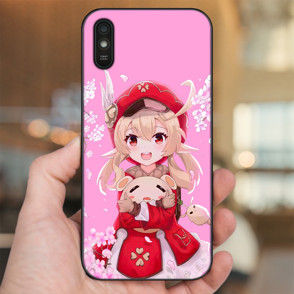 Ốp lưng Xiaomi Redmi 9A viền đen in hình Klee Genshin Impact