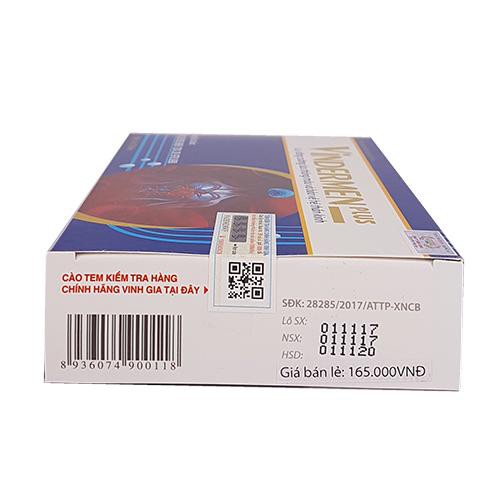Viên uống Vindermen Plus - Hỗ trợ giảm đau dây thần kinh, đau mỏi lưng và vai gáy