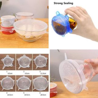 BỘ 6 NẮP SILICON BỌC THỨC ĂN