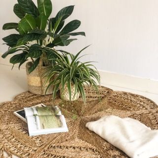 Thảm trang trí Cói Hoa 1m2