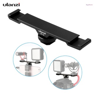 Thanh đôi ulanzi pt-2 mở rộng hai ngàm gắn đèn led / mic / máy ảnh / điện thoại thông minh / đèn led cho dv dslr