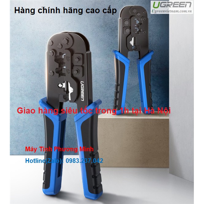 [Miễn phí vận chuyển] Kìm bấm mạng đa năng RJ45 Cao Cấp Ugreen 20102 (Cat5/Cat6 RJ45+RJ11)- Bảo hành chính hãng 18 tháng