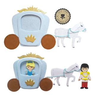 Cỗ xe ngựa/Set Hoàng tử/Tầng 2 Lâu đài - bán rời (Bộ Lâu đài 12 Công chúa Disney & Hoàng tử - Tulip Store)