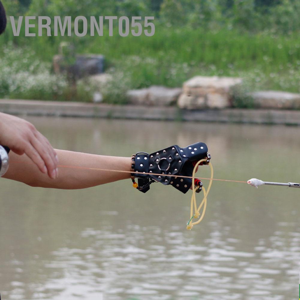 Vermont055 PU Steel Handguard Shoot Fish Guard Wristband Shooter Wristbands