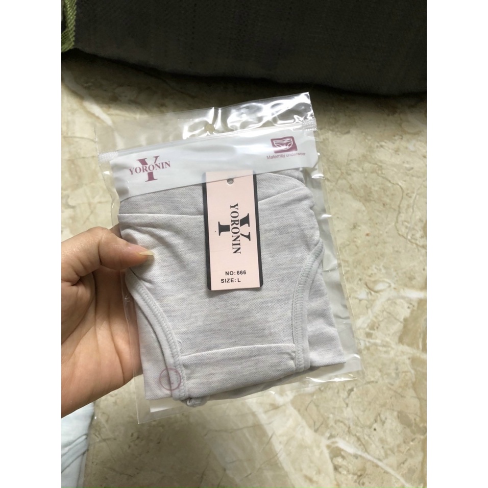 [CÓ SIZE 40-75KG] Quần lót bầu cotton lụa cao cấp cạp chéo HÀNG VIỆT NAM vải mềm mát kháng khuẩn LÓT MÀU TRẮNG giúp bầu