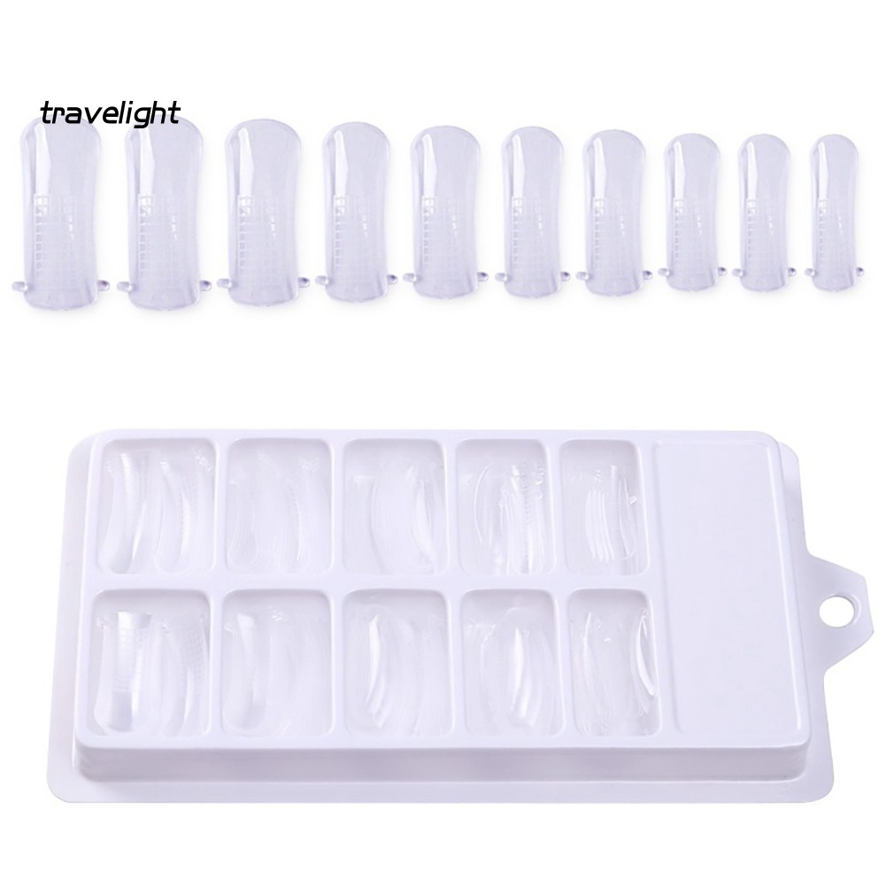 Set 100 móng giả nối dài hỗ trợ làm móng đắp gel UV