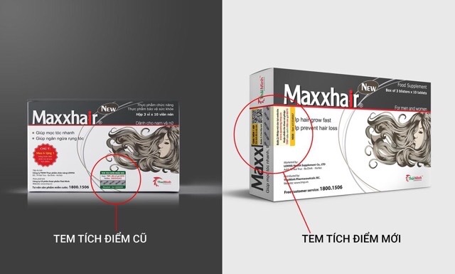 [Tích điểm chính hãng] Maxxhair - Hộp 30 viên