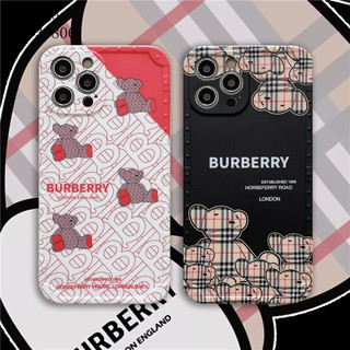 Ốp Điện Thoại In Logo BURBERRY/Gấu Thời Trang Cho iPhone13 12 13Pro 13ProMax 11 XR XS IX
