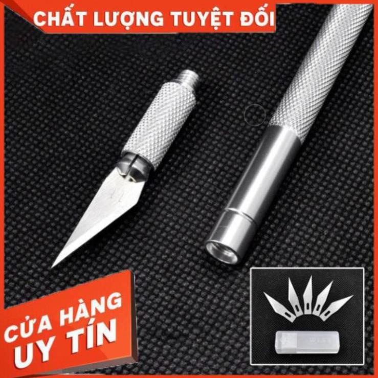 Dao Trổ chạm khắc + 6 Lưỡi Dao cắt mô hình giấy