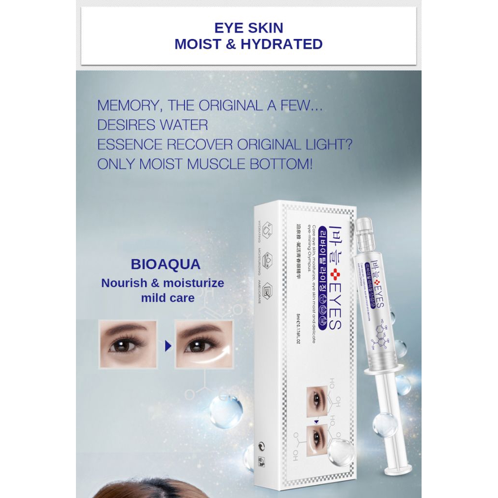 [Hàng mới về] Tinh chất acid hyaluronic collagen BIOAQUA dưỡng ẩm mắt chống lão hóa | BigBuy360 - bigbuy360.vn