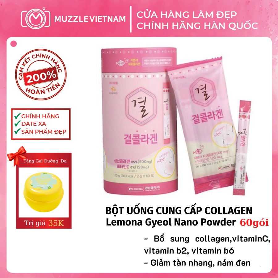 Bột Uống Cung Cấp Collagen Lemona Gyeol Nano Powder Lemon Flavor + Vitamin C | BigBuy360 - bigbuy360.vn