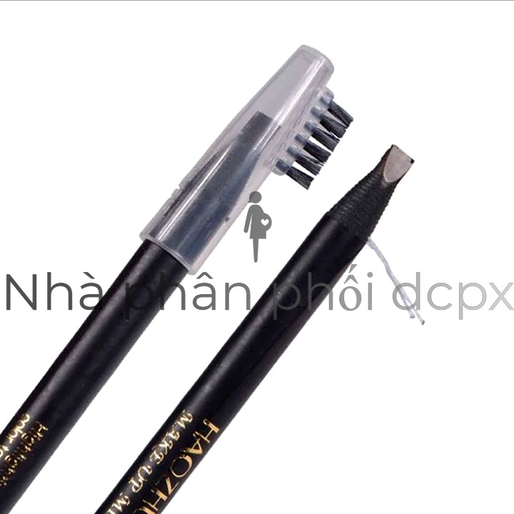 Chì xé kẻ mày cao cấp Haozhuang Make Up Milano Eyebrow Pencil siêu mịn bền màu