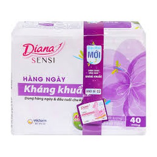 Băng vệ sinh hàng ngày Diana kháng khuẩn 40 miếng(tặng 4 miếng)