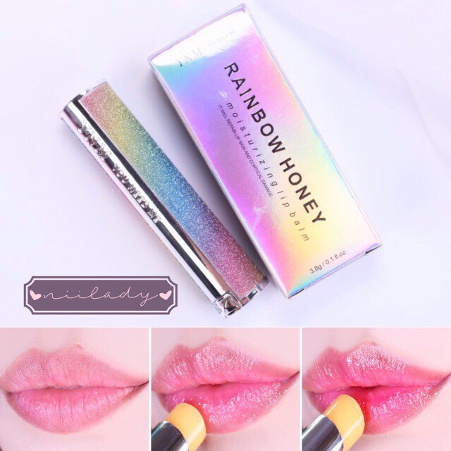 Son Dưỡng Môi Đổi Màu YNM Rainbow Honey Lip Balm