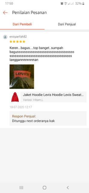 Levis Áo Hoodie Levis In Logo Peac Size M - Xxl