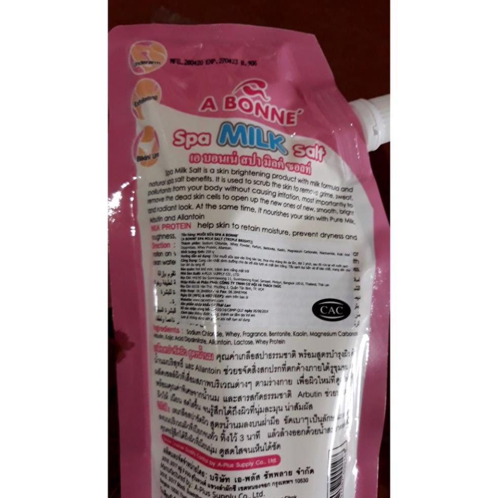 Muối tắm con bò tẩy da chết body A BONNE Thái Lan