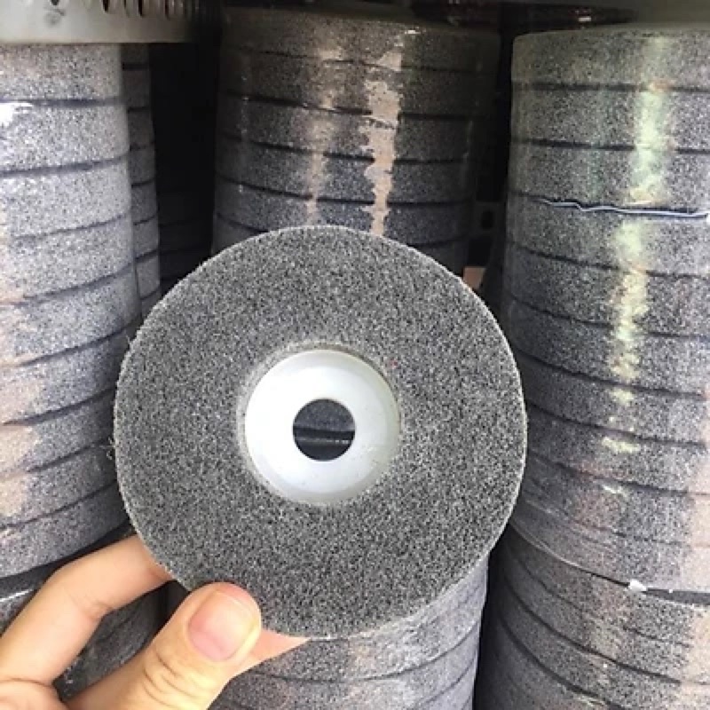 Bánh Nỉ Xám Đánh Bóng 100mm  / Nỉ Trụ Đánh Bóng Gắn Máy Khoan Cán 6mm