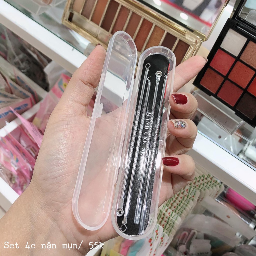SET 4 cây nặn mụn trắng 2 đầu chuyện dụng