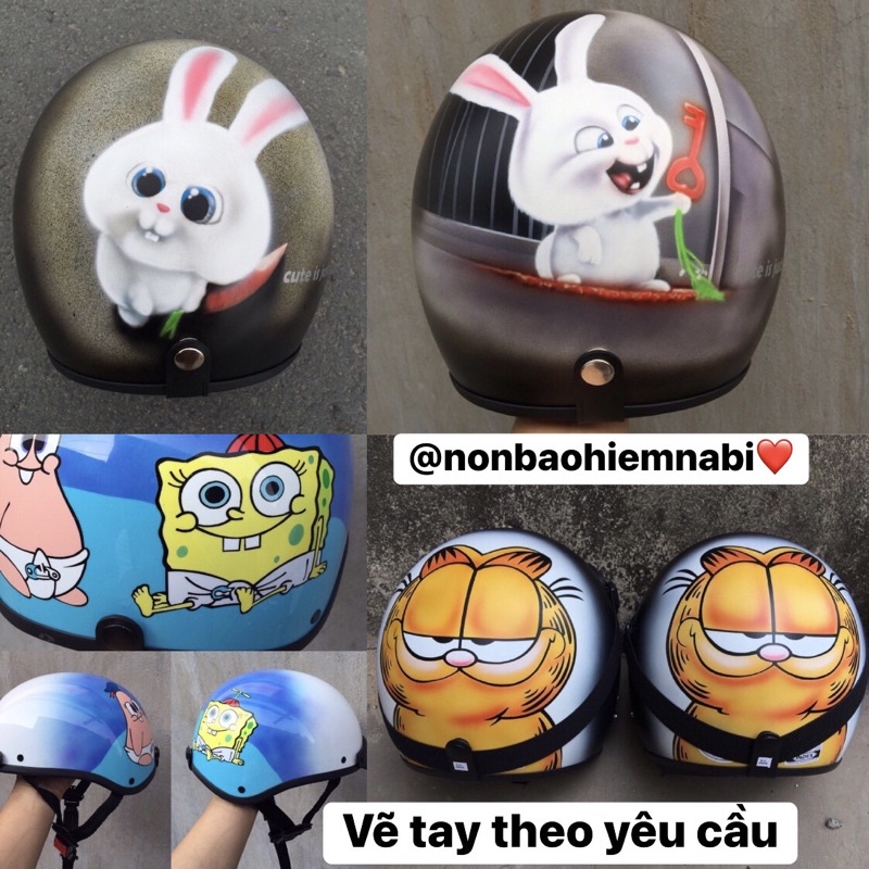 Sơn vẽ mũ bảo hiểm Airbrush theo yêu cầu - Chuẩn - Độc- Uy Tín