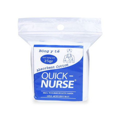 Bông y tế Quick nurse gói 25g