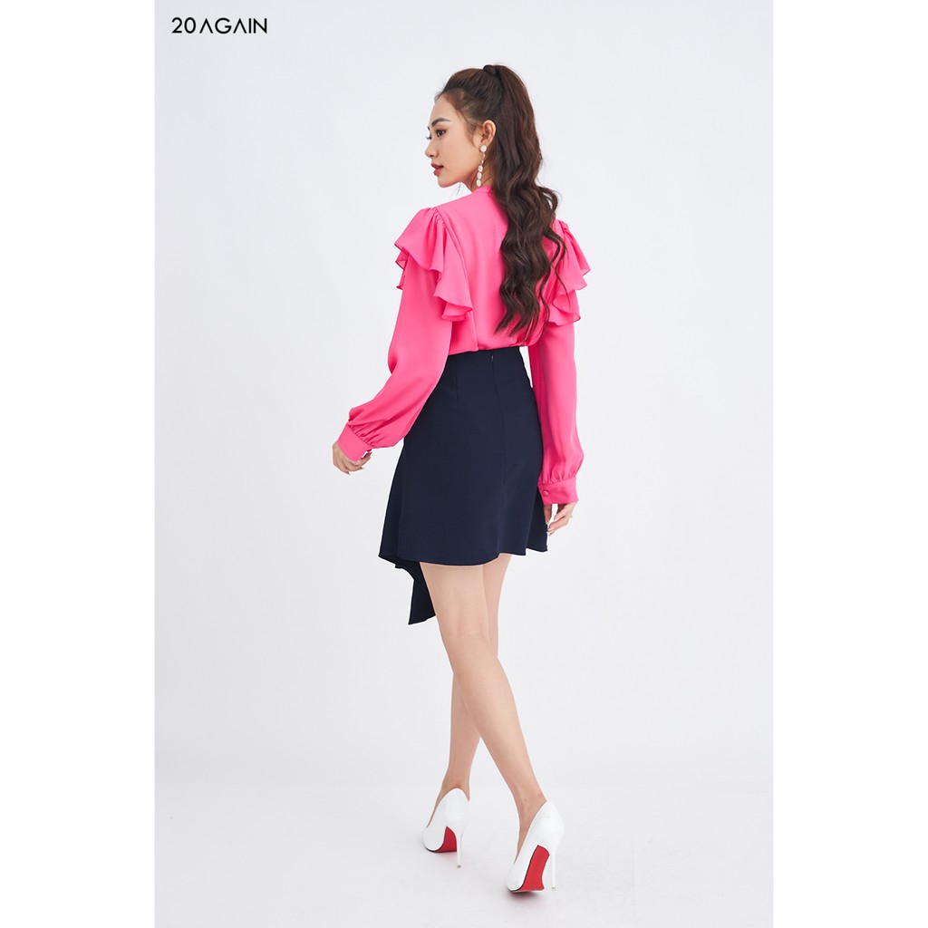 [Mã WABR1111 giảm 10% đơn 250K] Chân váy chữA vạt lệch 20AGAIN, thiết kế phong cách công sở trẻ trung JAA0747 | BigBuy360 - bigbuy360.vn