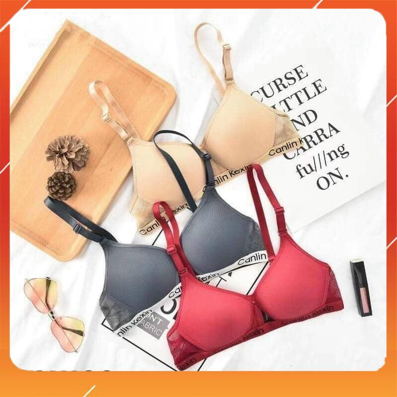 Áo lót nữ su đúc không gọng, nâng ngực quai lưới, khoét giữa sexy chip A6981