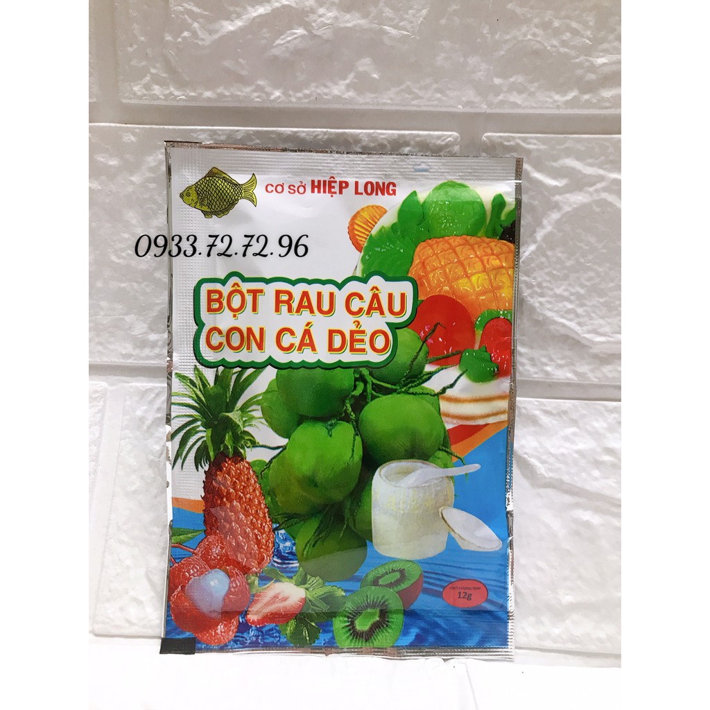 Bột Rau Câu Con cá dẻo Hiệp Long gói 12gr