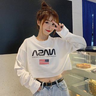 Áo Croptop tay dài phong cách Hàn Quốc