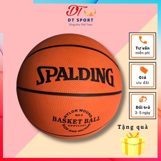 Quả bóng rổ da Spalding banh bóng rổ size 5,6,7 siêu bền ⚡ Free Ship + Tặng quà ⚡ chơi cho sân outdoor, indoor