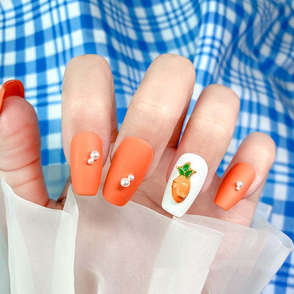 Phụ Kiện Kim Loại Họa Tiết Thỏ Cà Rốt/Ngôi Sao Hoạt Hình 3D Trang Trí Móng Nghệ Thuật DIY