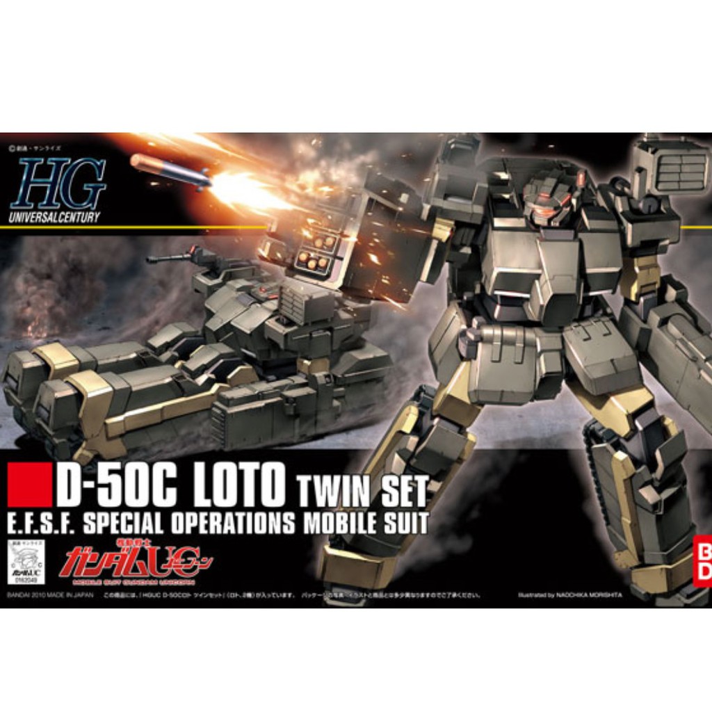 Mô hình Gundam HG UC D-50C Loto Twin Set Bandai