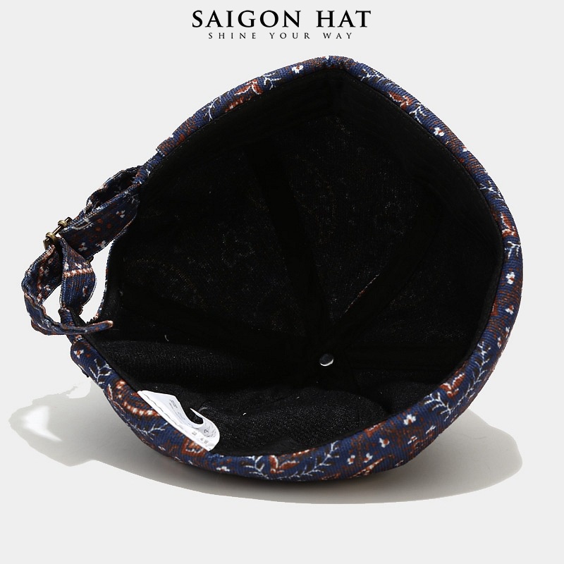 Mũ nón tròn miki hat nam nữ nồi không vành hoạ tiết thổ cẩm form đẹp beanie phong cách vitage retro SAIGON HAT