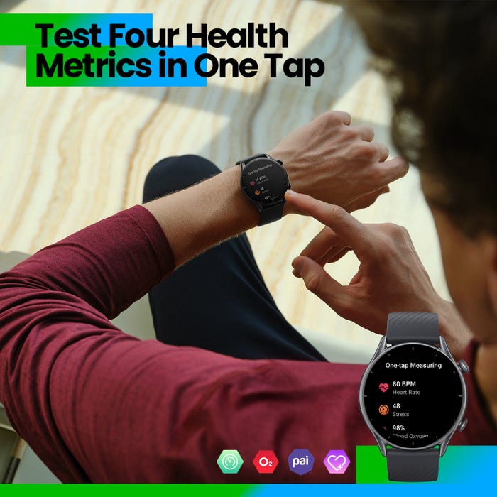 Combo Tình Nhân Đồng Hồ Thông Minh Amazfit Chung Một Nhịp Đập GTR 3 + GTS 2 Mini - Hàng Chính Hãng