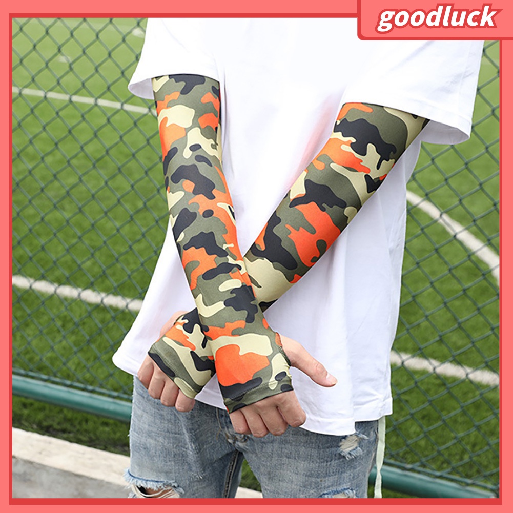 Cặp Ống Tay Chống Nắng Họa Tiết Rằn Ri Thoải Mái Cho Nam Và Nữ