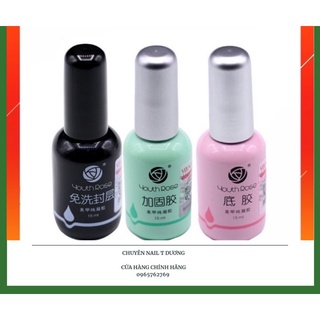 Base - ToP- Cứng Móng hoa Hồng chính hãng- top không bị ánh tím