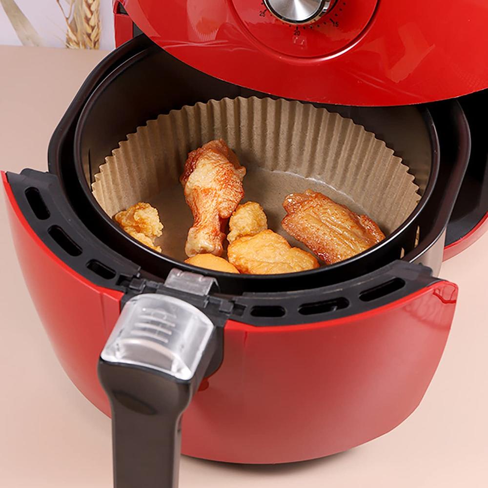 Set 50 Giấy Lót Nướng Bánh 9.5in Không Dính Chống Thấm Nước Chống Dầu Dùng Một Lần Cho Nồi Chiên Không Dầu