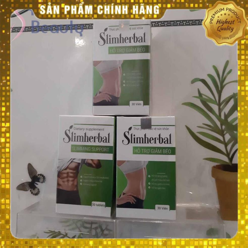 VIÊN UỐNG GIẢM CÂN SLIM HERBAL - Giảm Cân An Toàn Hiệu Quả Không Gây Mất Nước Mệt Mỏi - CHÍNH HÃNG HỘP 30 VIÊN