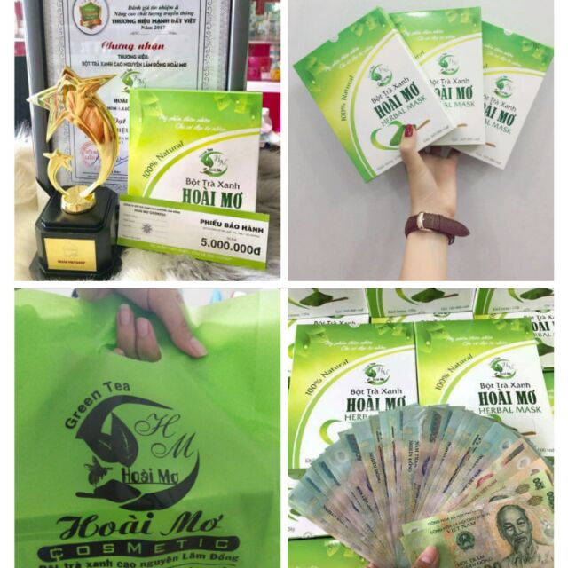 bột trà xanh Hoài Mơ