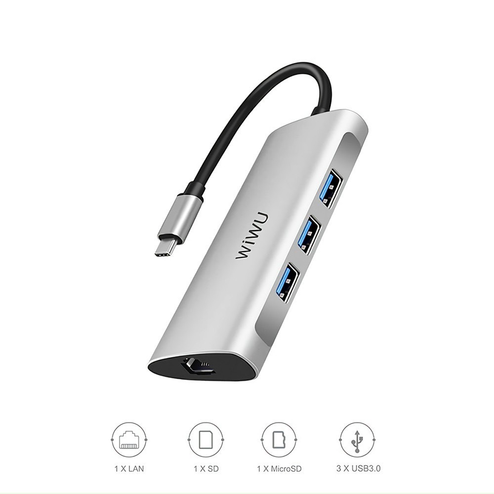 Hub chuyển đổi đa năng Wiwu Alpha 6in1 | BigBuy360 - bigbuy360.vn