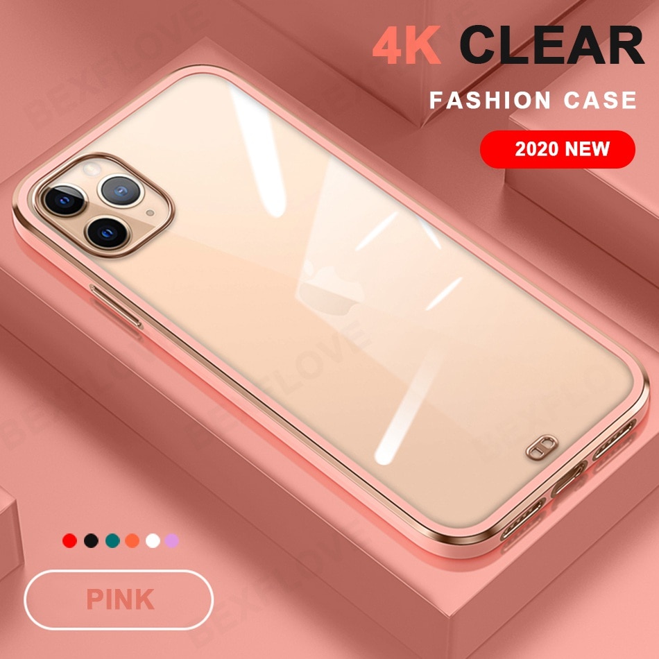 Ốp điện thoại Silicon TPU trong suốt cao cấp cho iPhone 12 11 Pro Max 12 Mini 11Pro 12Pro X XS Max | BigBuy360 - bigbuy360.vn