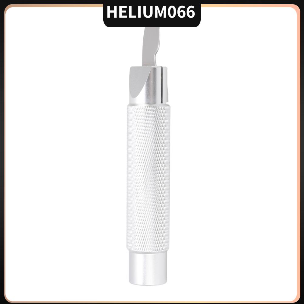 Helium066 Dụng cụ mở đồng hồ Dao kim loại dày công thái học Tay cầm bằng cong Lưỡi dao Nhẹ di động Vỏ sau thép không gỉ