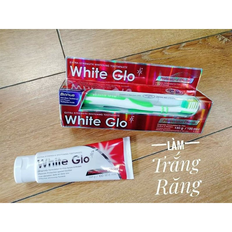 KEM ĐÁNH RĂNG WHITE GLO 150g