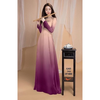 vải áo dài màu ombre